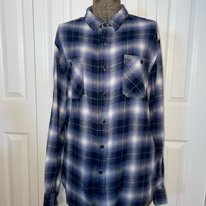 Cute blue flannel shirt. 100% cotton
